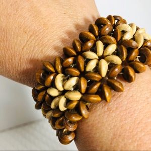 🌻Wood Bead Elastic Bracelet